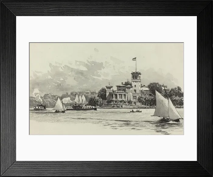 Framed Print : Uhlenhorst, 1893. Creator: Fritz Stoltenberg Framed Print : Uhlenhorst, 1893. Creator: Fritz Stoltenberg