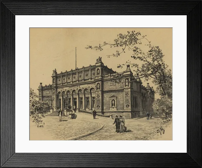 Framed Print : Kunsthalle, 1893. Creator: Fritz Stoltenberg Framed Print : Kunsthalle, 1893. Creator: Fritz Stoltenberg