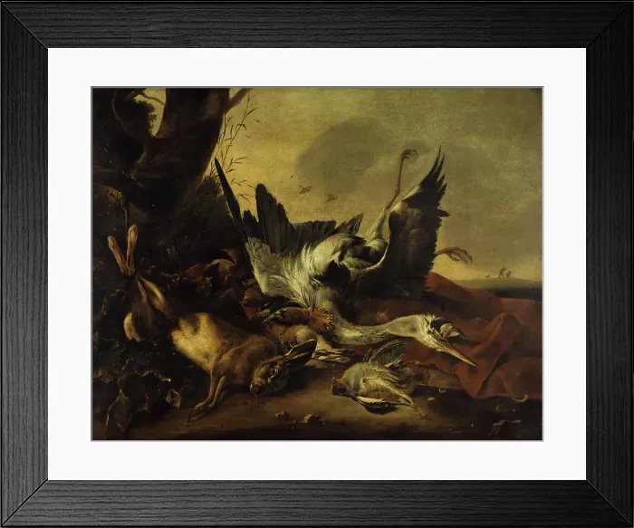 Framed Print : Display of dead game, between 1621 and 1661. Creator: Jan Baptist Weenix Framed Print : Display of dead game, between 1621 and 1661. Creator: Jan Baptist Weenix