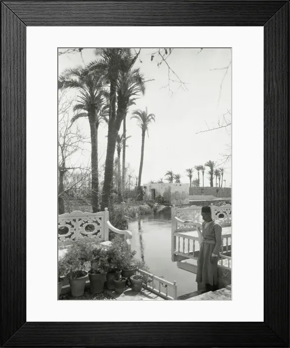 Framed Print : Abdul Baha garden, Acre, 1925. Creator: Frances Benjamin Johnston Framed Print : Abdul Baha garden, Acre, 1925. Creator: Frances Benjamin Johnston
