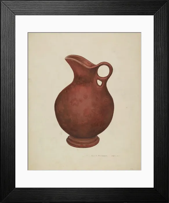 Framed Print : Pitcher, c. 1940. Creator: George H. Alexander Framed Print : Pitcher, c. 1940. Creator: George H. Alexander