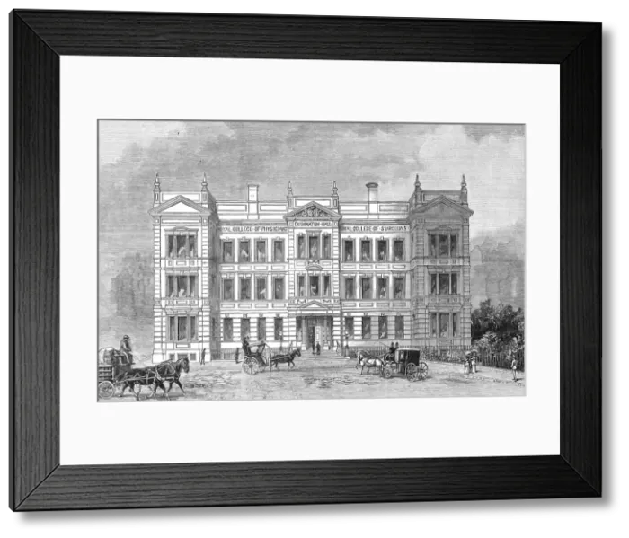 Framed Print : New Examination Hall of the Royal Colleges of Surgeons and Physicans, Victoria Embankment, 1886. Creator: Unknown Framed Print : New Examination Hall of the Royal Colleges of Surgeons and Physicans, Victoria Embankment, 1886. Creator: Unknown