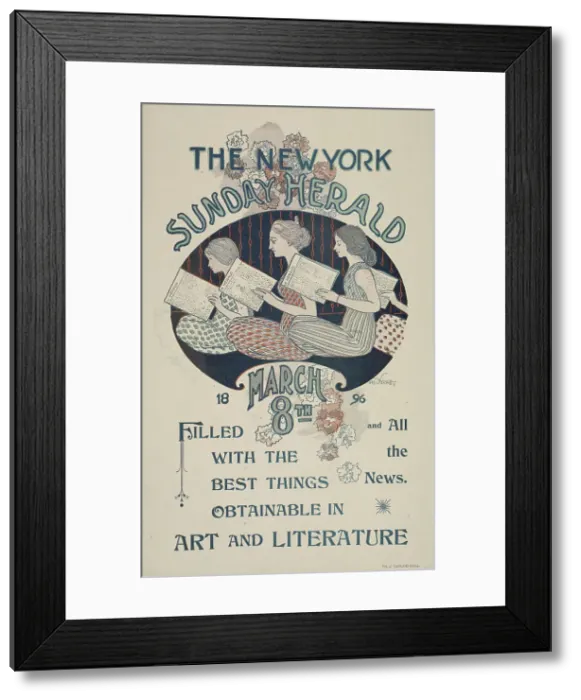 Framed Print : The New York Sunday herald. March 8th 1896. c1896. Creator: Charles Hubbard Wright Framed Print : The New York Sunday herald. March 8th 1896. c1896. Creator: Charles Hubbard Wright