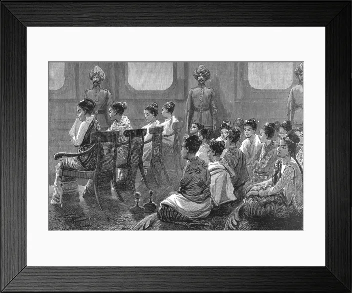 Framed Print : With Lord Dufferin in Burma - Reception of the Viceroy and Lady Dufferin, 1886. Creator: Unknown Framed Print : With Lord Dufferin in Burma - Reception of the Viceroy and Lady Dufferin, 1886. Creator: Unknown