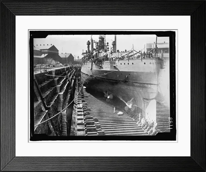 Framed Print : U.S.S. Utah, between 1909 and 1914. Creator: Harris & Ewing. U.S.S. Utah, between 1909 and 1914. Creator: Harris & Ewing