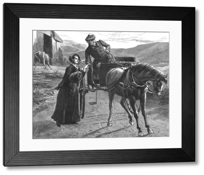 Framed Print : The Mayor of Casterbridge, by Thomas Hardy. She has gone on with Mr Henchard, you say, 1886. Creator: Robert Barnes