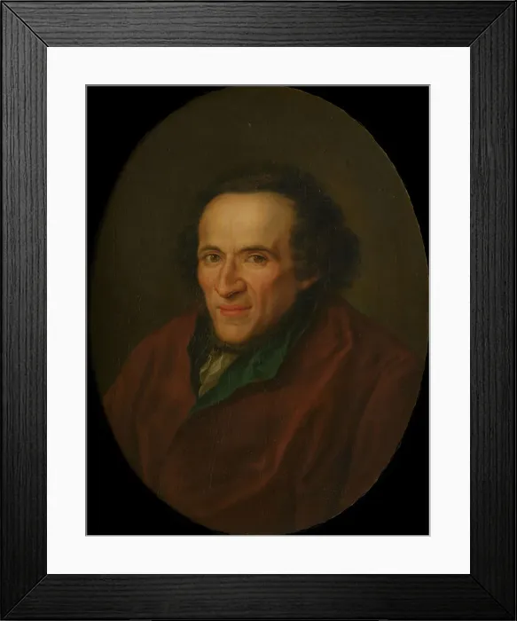 Framed Print : Portrait of Moses Mendelssohn (1729-1786), Early 1780s. Creator: Anonymous Framed Print : Portrait of Moses Mendelssohn (1729-1786), Early 1780s. Creator: Anonymous