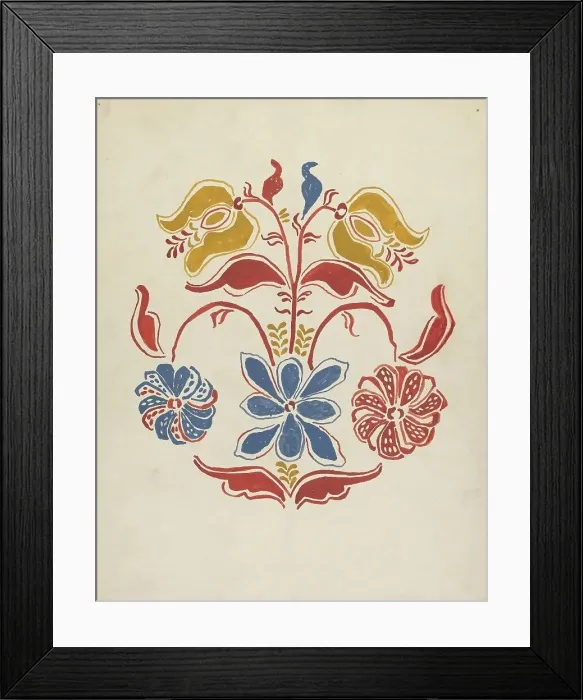 Framed Print : Design from Proposed Portfolio, 1935 / 1942. Creator: Unknown Framed Print : Design from Proposed Portfolio, 1935 / 1942. Creator: Unknown