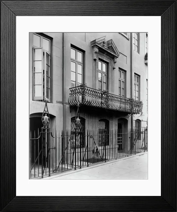Framed Print : Charlotte Hunnewell Sorchan house, Turtle Bay Gardens, 228 East 49th Street, New York, 1920. Creator: Frances Benjamin Johnston Framed Print : Charlotte Hunnewell Sorchan house, Turtle Bay Gardens, 228 East 49th Street, New York, 1920. Creator: Frances Benjamin Johnston