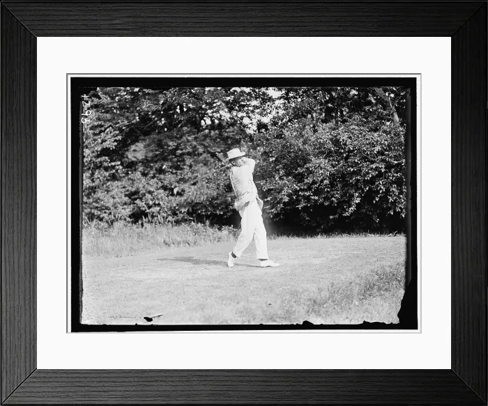 Framed Print : Walter Travis playing golf, between 1909 and 1914. Creator: Harris & Ewing. Walter Travis playing golf, between 1909 and 1914. Creator: Harris & Ewing Framed Print : Walter Travis playing golf, between 1909 and 1914. Creator: Harris & Ewing. Walter Travis playing golf, between 1909 and 1914. Creator: Harris & Ewing