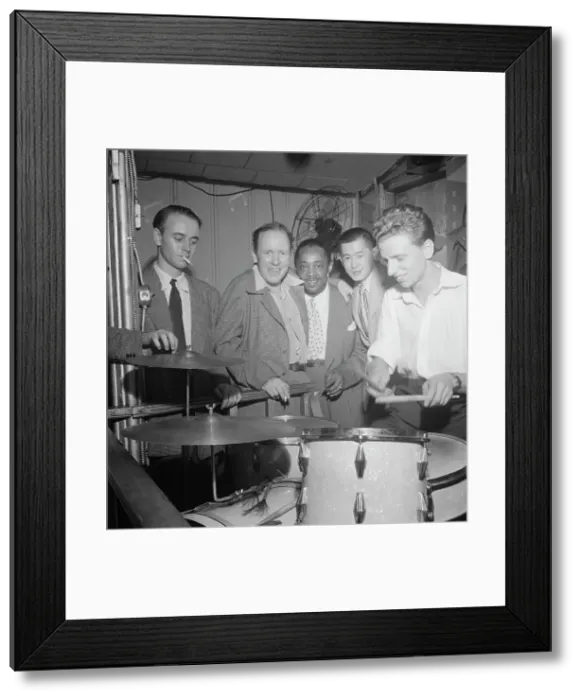 Framed Print : Portrait of Harry Lim, Yannich Bruynoche, and Joe Thomas, Pied Piper, New York, N.Y. 1946. Creator: William Paul Gottlieb Framed Print : Portrait of Harry Lim, Yannich Bruynoche, and Joe Thomas, Pied Piper, New York, N.Y. 1946. Creator: William Paul Gottlieb