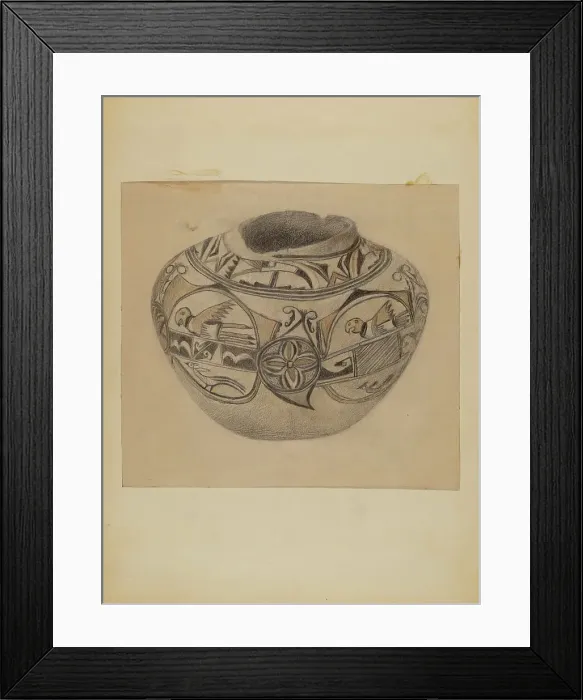 Framed Print : Bowl, 1935 / 1942. Creator: Unknown Framed Print : Bowl, 1935 / 1942. Creator: Unknown