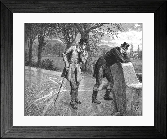 Framed Print : The Mayor of Casterbridge, by Thomas Hardy. Henchard turned slightly, 1886. Creator: Robert Barnes Framed Print : The Mayor of Casterbridge, by Thomas Hardy. Henchard turned slightly, 1886. Creator: Robert Barnes