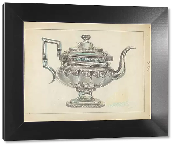 Teapot, 1935 / 1942. Creator: Unknown