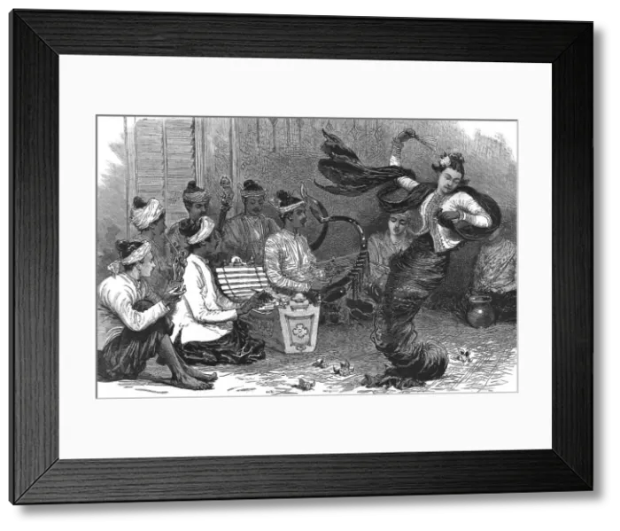Framed Print : With Lord Dufferin in Burma - A Burmese Pas Seul, 1886. Creator: Unknown Framed Print : With Lord Dufferin in Burma - A Burmese Pas Seul, 1886. Creator: Unknown