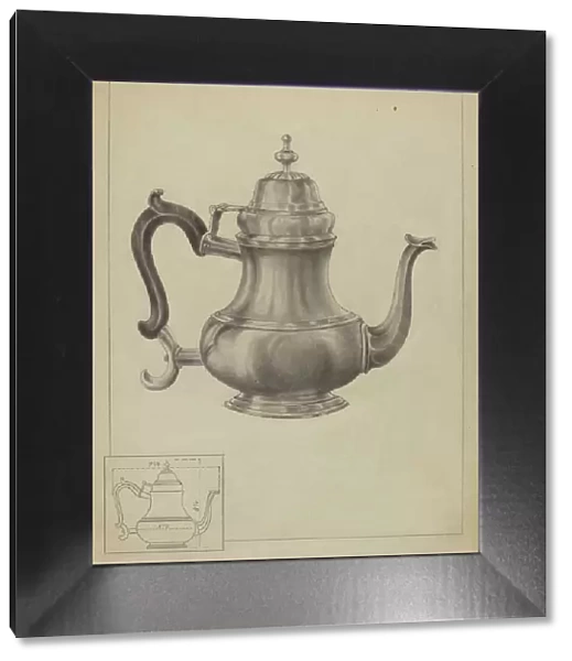 Silver Coffee Pot, 1935 / 1942. Creator: Unknown