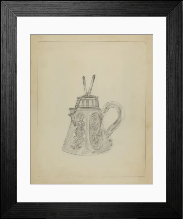 Framed Print : Lamp, 1935 / 1942. Creator: Unknown Framed Print : Lamp, 1935 / 1942. Creator: Unknown