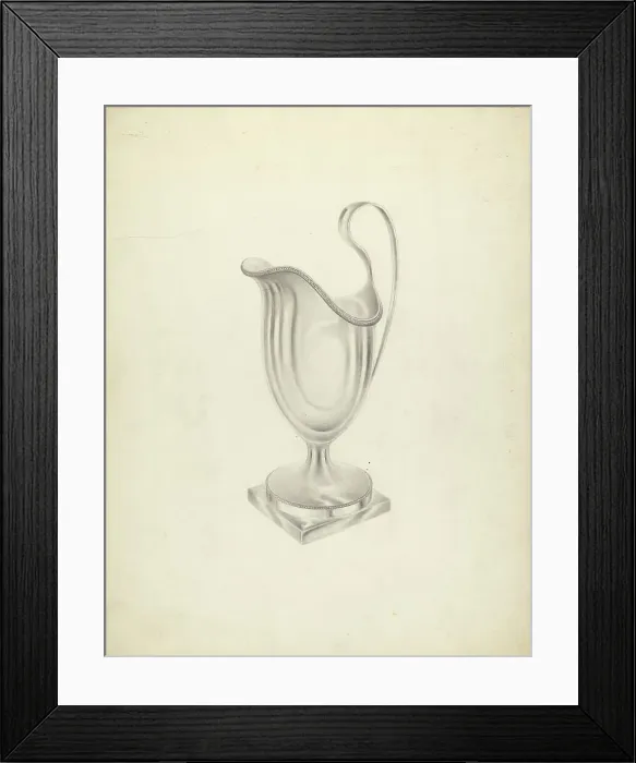 Framed Print : Silver Pitcher, 1935 / 1942. Creator: Unknown Framed Print : Silver Pitcher, 1935 / 1942. Creator: Unknown