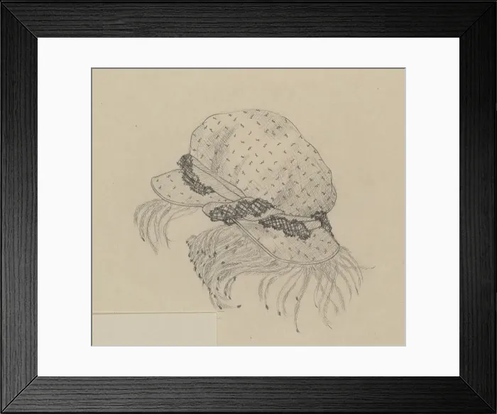 Framed Print : Hat, 1935 / 1942. Creator: Unknown