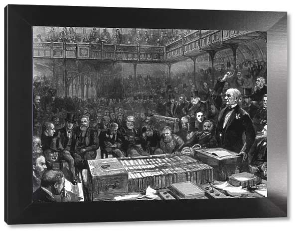 The Home Rule debate in the House of Commons - Mr Gladstone's peroration, 1886. Creator: Unknown