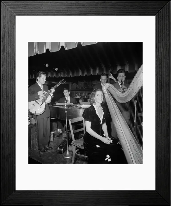 Framed Print : Portrait of Joe Marsala and Adele Girard, Hickory House, New York, N.Y. 1946. Creator: William Paul Gottlieb Framed Print : Portrait of Joe Marsala and Adele Girard, Hickory House, New York, N.Y. 1946. Creator: William Paul Gottlieb