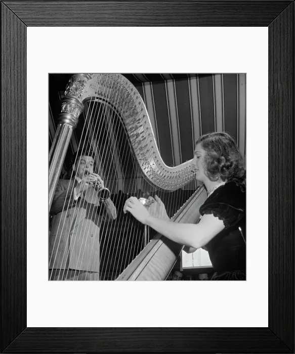 Framed Print : Portrait of Joe Marsala and Adele Girard, Hickory House, New York, N.Y. 1946. Creator: William Paul Gottlieb Framed Print : Portrait of Joe Marsala and Adele Girard, Hickory House, New York, N.Y. 1946. Creator: William Paul Gottlieb