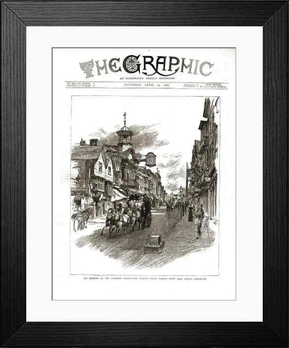 Framed Print : The Graphic, Front Cover April 24th.1886, 1886. Creator: Unknown Framed Print : The Graphic, Front Cover April 24th.1886, 1886. Creator: Unknown
