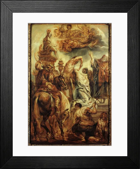 Framed Print : Le Martyre de Sainte Apolline, after 1628. Creator: Jacob Jordaens Framed Print : Le Martyre de Sainte Apolline, after 1628. Creator: Jacob Jordaens
