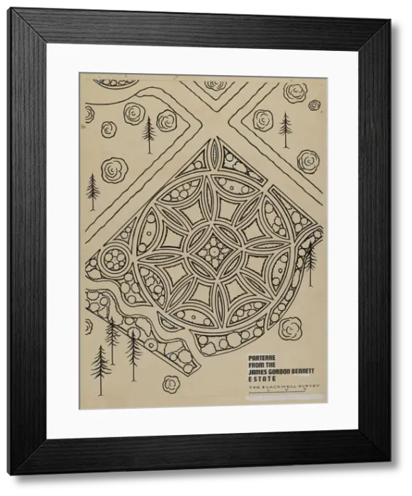 Framed Print : Garden, 1935 / 1942. Creator: Unknown Framed Print : Garden, 1935 / 1942. Creator: Unknown