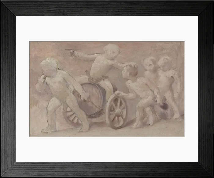 Framed Print : Esquisse pour la salle des fêtes de l'Hôtel de Ville : Boissons, between 1889 and 1895. Creator: Albert Aublet Framed Print : Esquisse pour la salle des fêtes de l'Hôtel de Ville : Boissons, between 1889 and 1895. Creator: Albert Aublet
