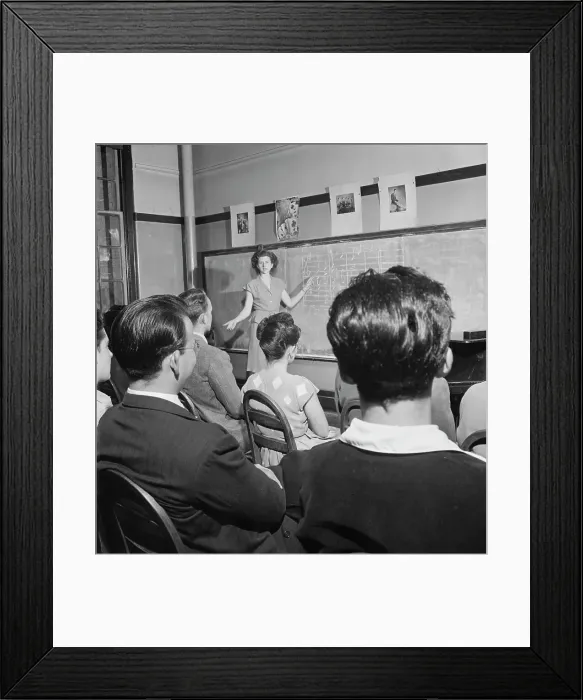 Framed Print : Metropolitan Vocational High School, New York, N.Y. ca. July 1947. Creator: William Paul Gottlieb Framed Print : Metropolitan Vocational High School, New York, N.Y. ca. July 1947. Creator: William Paul Gottlieb