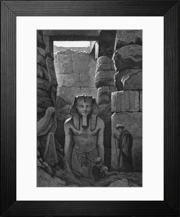 Framed Print : Another recently discovered Statue of Ramses II at Luxor, 1886. Creator: Unknown Framed Print : Another recently discovered Statue of Ramses II at Luxor, 1886. Creator: Unknown