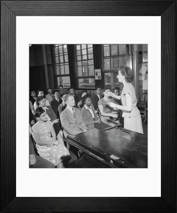 Framed Print : Metropolitan Vocational High School, New York, N.Y. ca. July 1947. Creator: William Paul Gottlieb