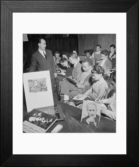 Framed Print : Portrait of Arthur Aaron, ca. July 1947. Creator: William Paul Gottlieb Framed Print : Portrait of Arthur Aaron, ca. July 1947. Creator: William Paul Gottlieb