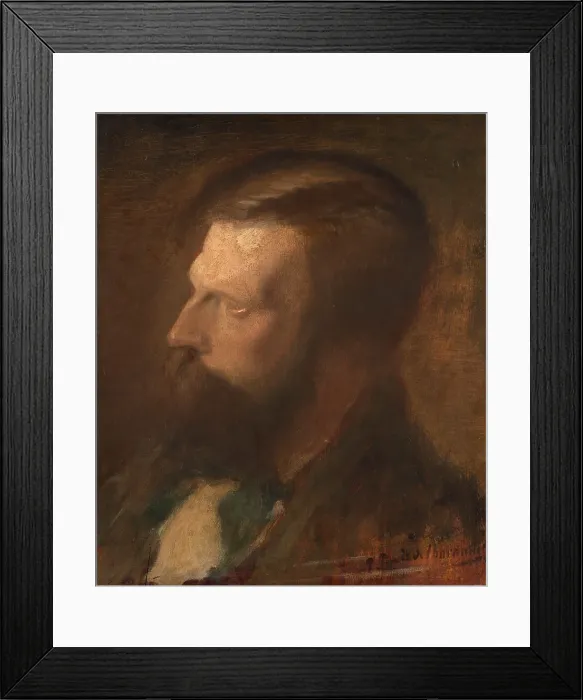 Framed Print : Portrait d'homme. Creator: Pierre Puvis de Chavannes Framed Print : Portrait d'homme. Creator: Pierre Puvis de Chavannes