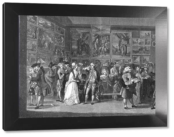 Exhibition at the Royal Academy, Pall Mall, 1771, 1886. Creator: Unknown