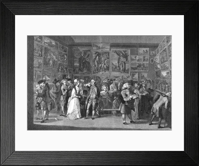Framed Print : Exhibition at the Royal Academy, Pall Mall, 1771, 1886. Creator: Unknown Framed Print : Exhibition at the Royal Academy, Pall Mall, 1771, 1886. Creator: Unknown