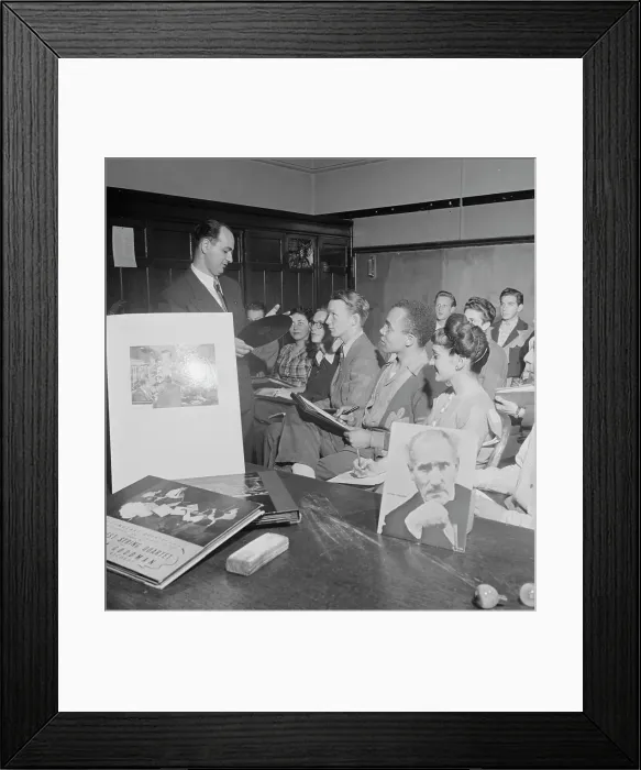 Framed Print : Portrait of Arthur Aaron, Metropolitan Vocational High School, New York, N.Y. ca. July 1947. Creator: William Paul Gottlieb Framed Print : Portrait of Arthur Aaron, Metropolitan Vocational High School, New York, N.Y. ca. July 1947. Creator: William Paul Gottlieb