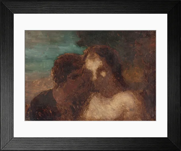 Framed Print : La Confidence ou Le baiser de Judas, 1859. Creators: Honore Daumier, Judas Iscariot Framed Print : La Confidence ou Le baiser de Judas, 1859. Creators: Honore Daumier, Judas Iscariot