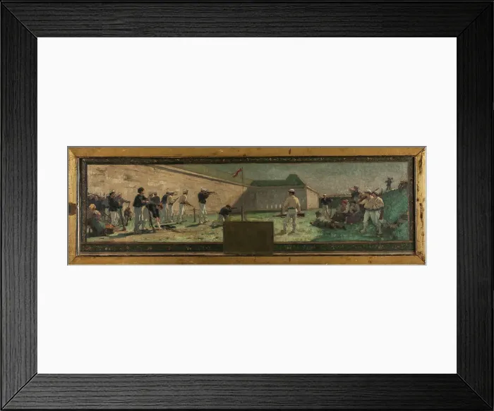 Framed Print : Esquisse pour la mairie d'Arcueil-Cachan : Le Tir, 1888. Creator: Paul Albert Baudouin Framed Print : Esquisse pour la mairie d'Arcueil-Cachan : Le Tir, 1888. Creator: Paul Albert Baudouin