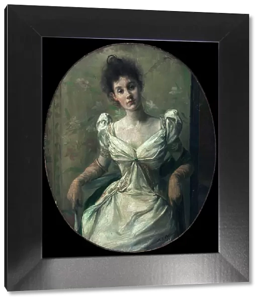 Portrait de Madame Abel Hermant, 1888. Creator: Jacques Emile Blanche