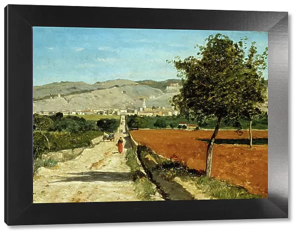 Paysage de Provence. Vue de Saint-Saturnin-les-Apt. 1867. Creator: Paul Guigou