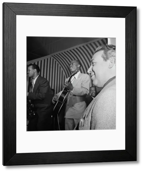 Framed Print : Portrait of Hugues Panassié and Tiny Grimes, New York, N.Y. 1946. Creator: William Paul Gottlieb Framed Print : Portrait of Hugues Panassié and Tiny Grimes, New York, N.Y. 1946. Creator: William Paul Gottlieb