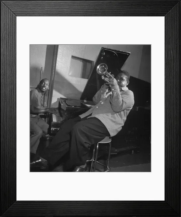 Framed Print : Portrait of Fats Navarro and Tadd Dameron, New York, N.Y. 1946. Creator: William Paul Gottlieb Framed Print : Portrait of Fats Navarro and Tadd Dameron, New York, N.Y. 1946. Creator: William Paul Gottlieb