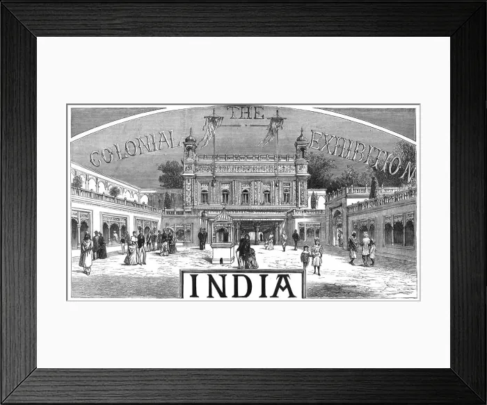Framed Print : The Colonial Exhibition: India, 1886. Creator: Unknown Framed Print : The Colonial Exhibition: India, 1886. Creator: Unknown