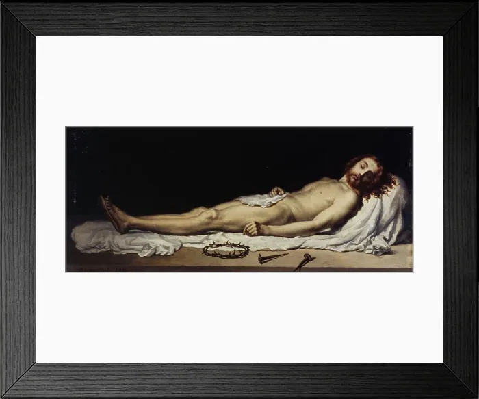 Framed Print : Esquisse pour l'église de Malakoff : Le Christ mort, 1873. Creator: Adolphe-Henri Dubasty Framed Print : Esquisse pour l'église de Malakoff : Le Christ mort, 1873. Creator: Adolphe-Henri Dubasty