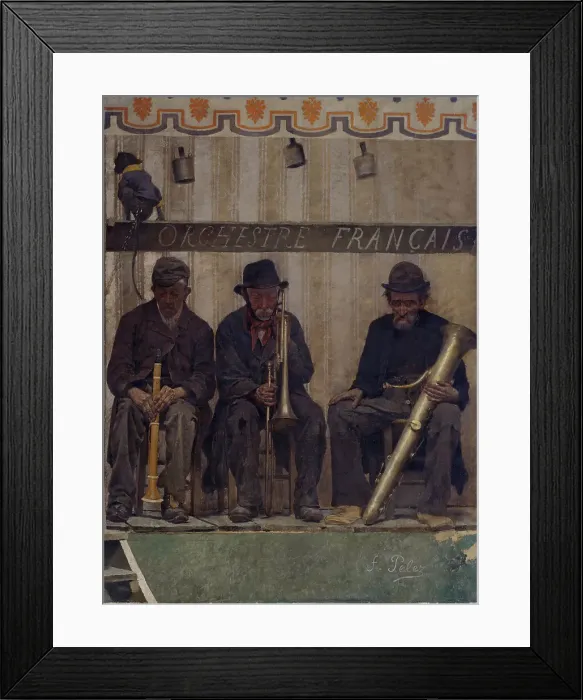 Framed Print : Grimaces et misère - Les Saltimbanques (les musiciens), 1888. Creator: Fernand Pelez Framed Print : Grimaces et misère - Les Saltimbanques (les musiciens), 1888. Creator: Fernand Pelez
