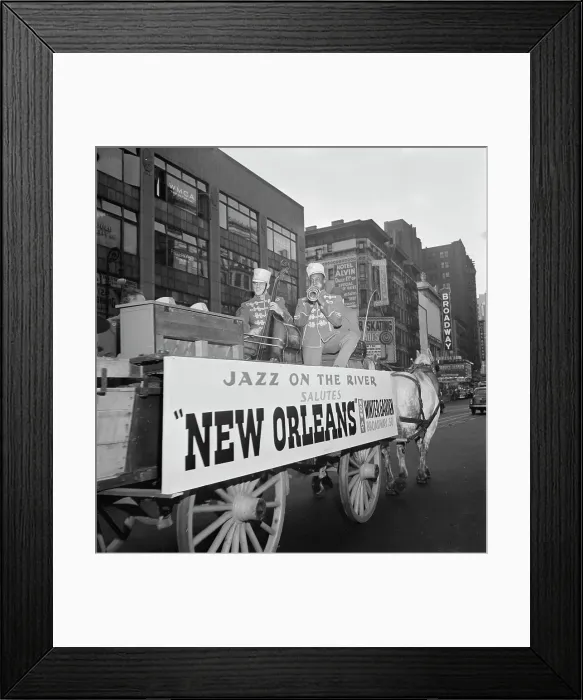 Framed Print : Portrait of Art Hodes, Henry (Clay) Goodwin, Sandy Williams, and Cecil...N.Y. ca. July 1947. Creator: William Paul Gottlieb