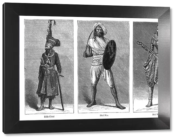 The Colonial Exhibition: India, some native types, 1886. Creator: Unknown
