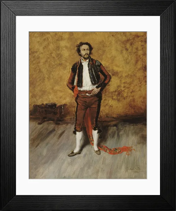 Framed Print : Bullfighter in costume, 1880. Creator: Zacharie Astruc Framed Print : Bullfighter in costume, 1880. Creator: Zacharie Astruc